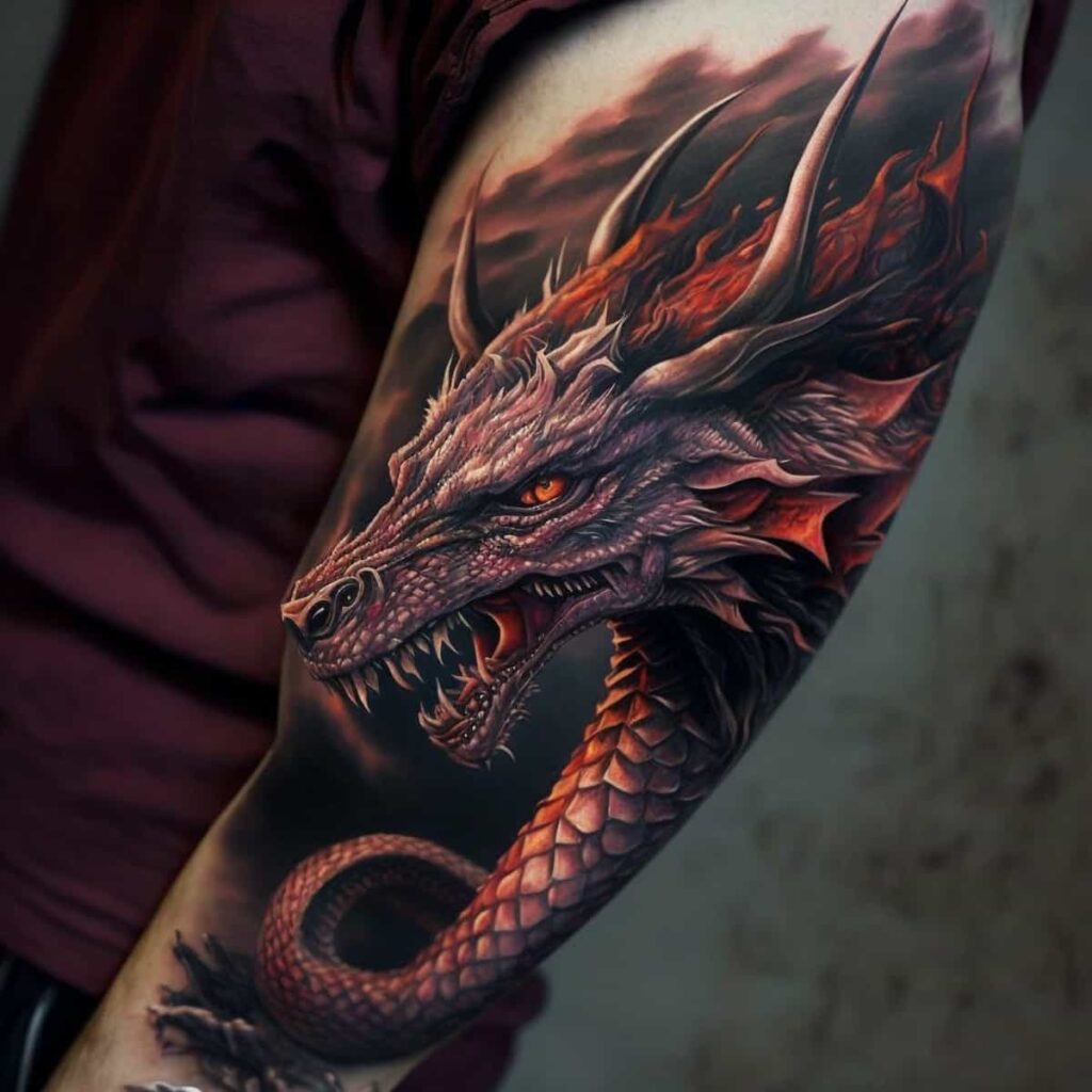 earth dragon tattoo