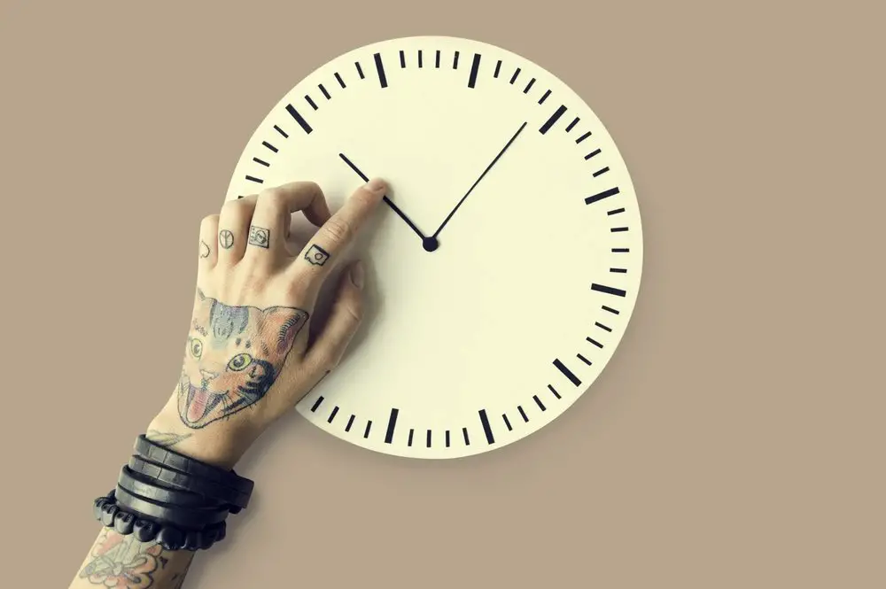 clock tattoo