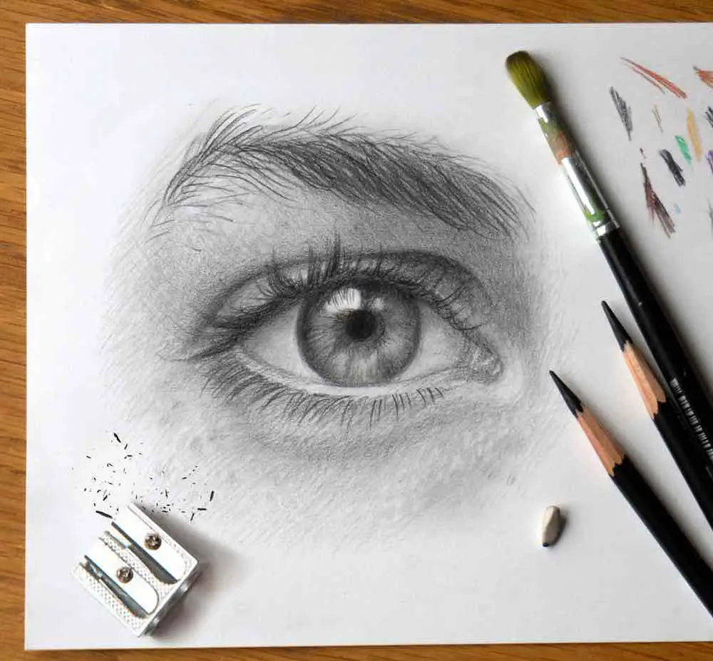 Eyes Tattoo Sketch - Drawing Skill